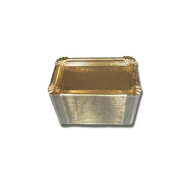 Bandeja Cartón Oro nº7 · 20×27 cm · Paquete 100 UD