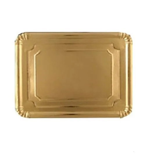 Bandeja Cartón Oro nº11 · 28×36 cm · Paquete 100 UD