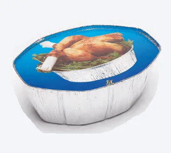 Tapa Cartón Pollo Ovalado Ref. 2600 · Caja 500 UD