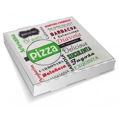 Caja Pizza Horno · Paquete 100 UD
