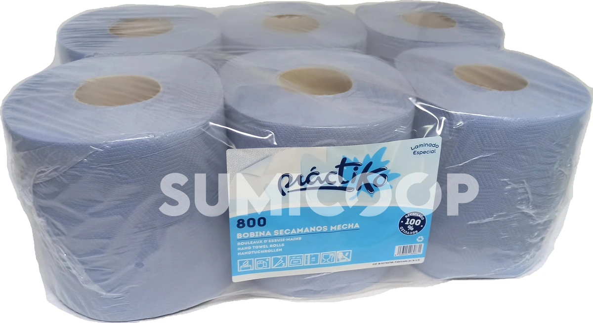 Bobina Chemine Laminado Azul · 300 servicios · 100 m · Garbi