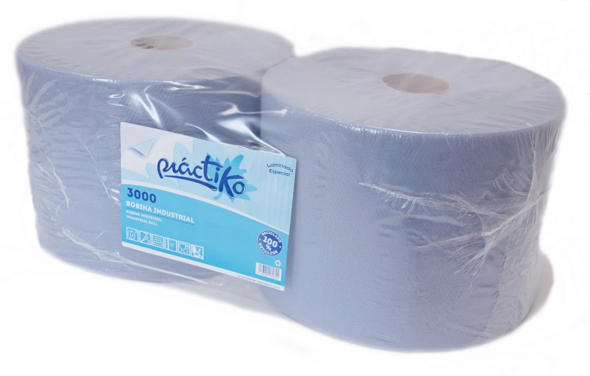 Bobina Industrial Práctico Laminado Azul Extra · 3000 servicios