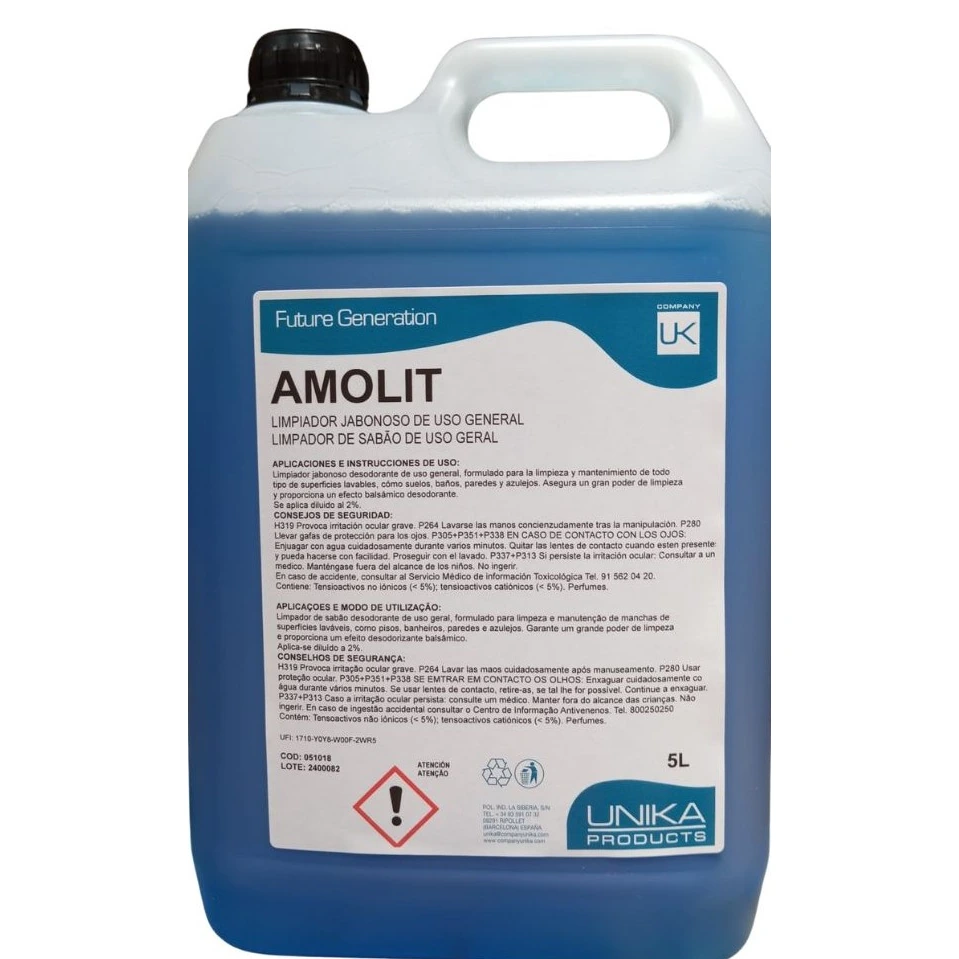 Amolit Limpiador Neutro Profesional Multiusos · Garrafa 5 L