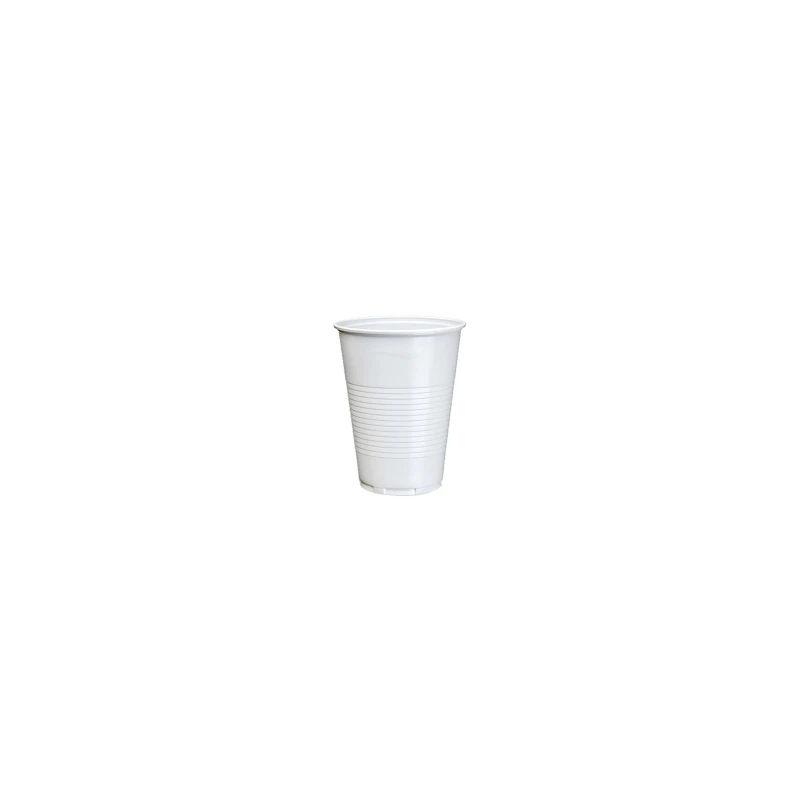 Vaso de Plástico Blanco 220 cc · Paquete 100 UD
