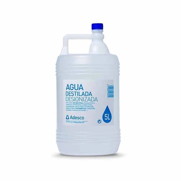 Agua Destilada Pura · Garrafa 5 L