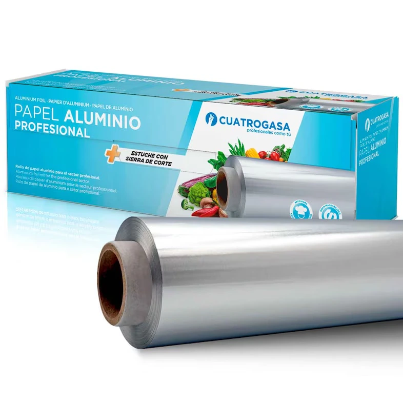 Papel Aluminio Profesional Cuatrogasa 30 cm × 2 KG