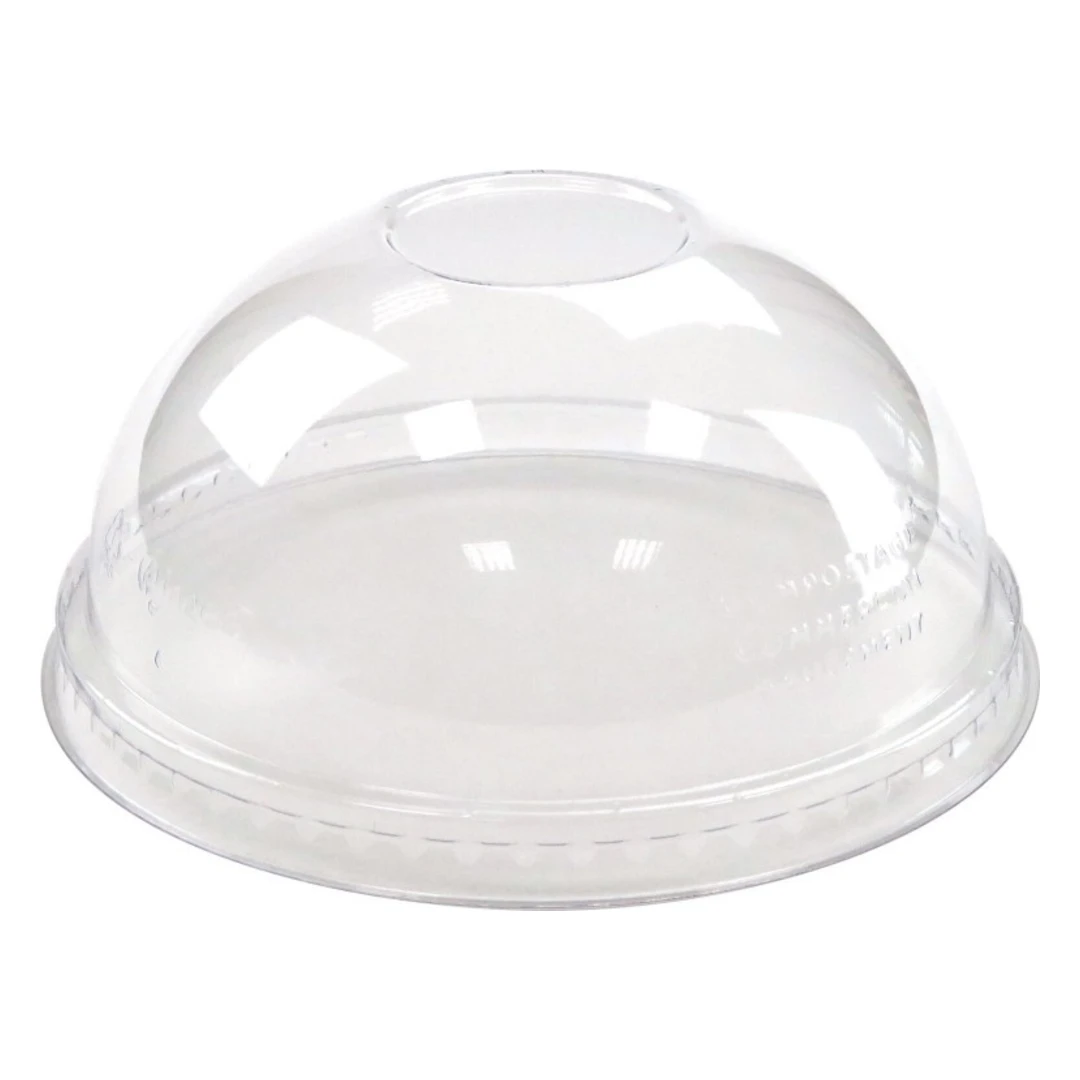 Tapa PET Cúpula Alta Sin Agujero RPET 95 mm