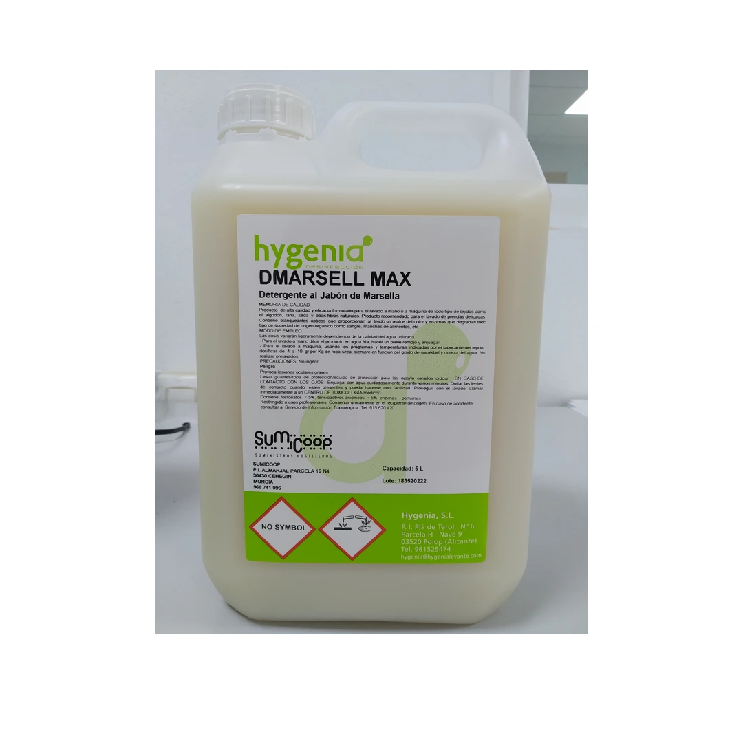 Dmarsell Max Detergente Jabón de Marsella · Garrafa 5 L