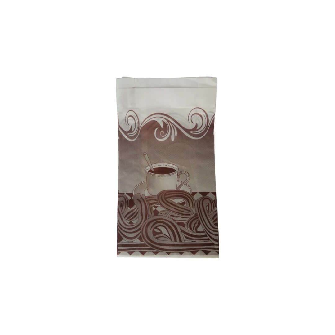 Bolsa Antigrasa para Churros 18+7x32 cm con Fuelle (Caja 1000)