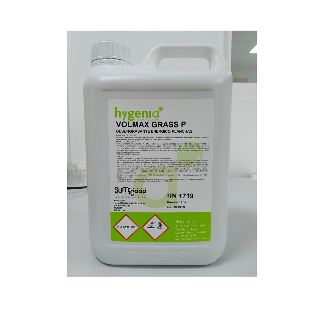 Desengrasante Especial Planchas Volmax Grass Plus - Garrafa 5 L