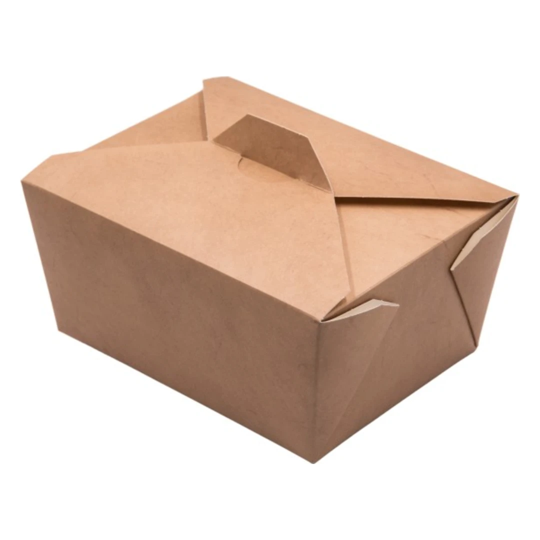 Caja Kraft Compostable para Comida para Llevar Pequeña Mondis (50 ud)