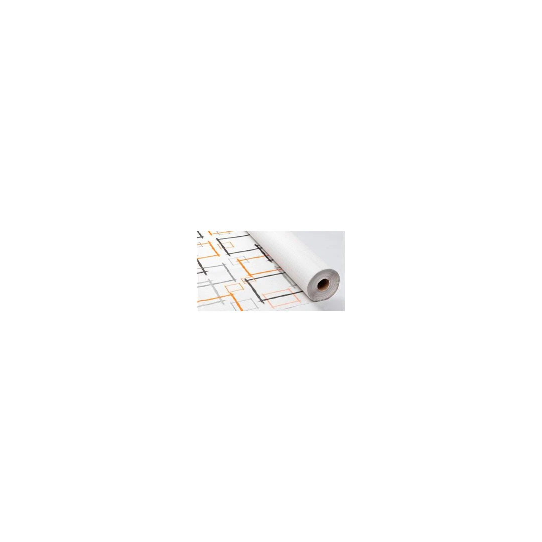 Rollo de Mantel Papel Blanco Marcos Naranja 120x100