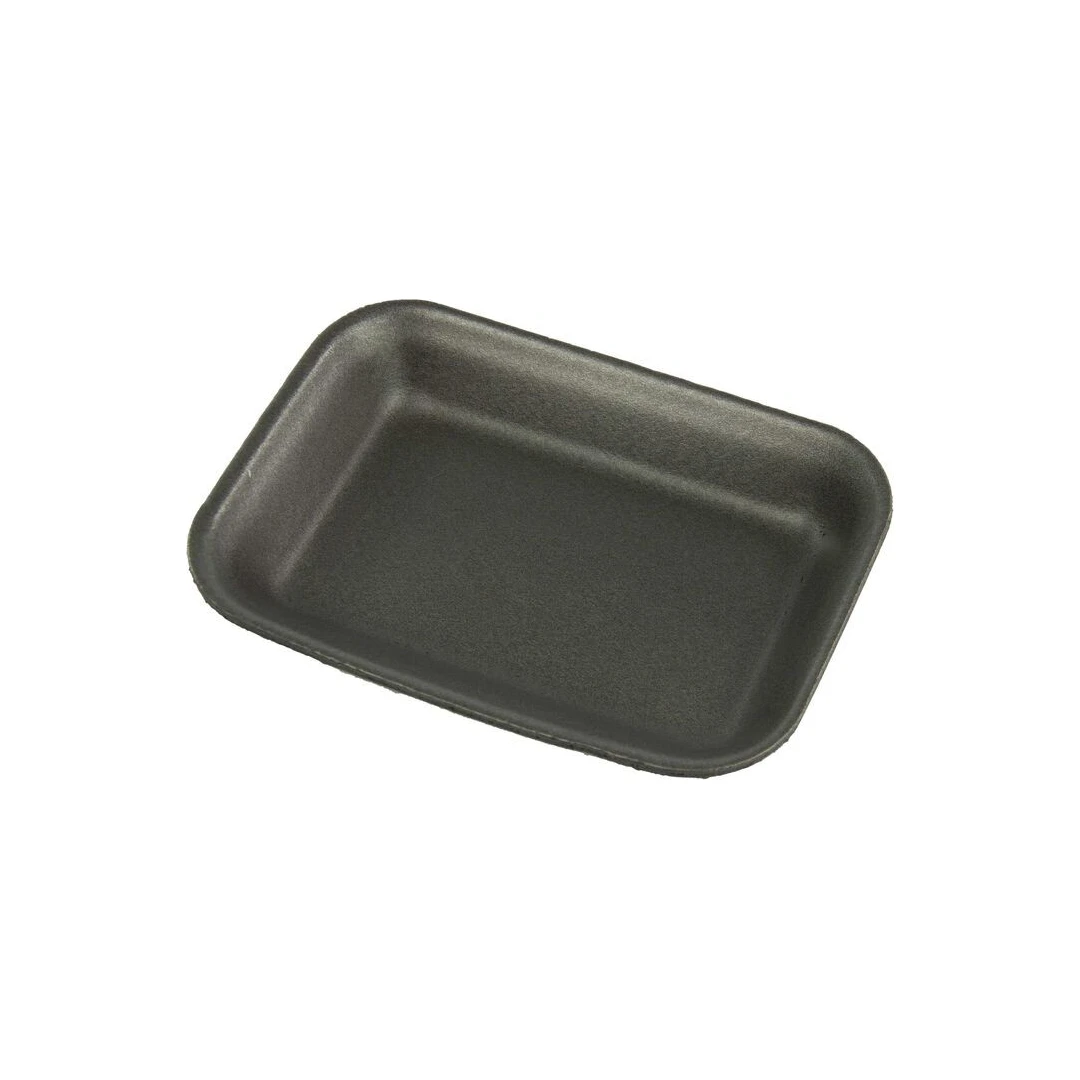 Bandeja de Poliestireno 79 Corcho Negra · Pack 250