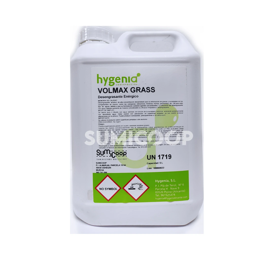 Desengrasante Volmax Grass Enérgico en Frío · Garrafa 5 L