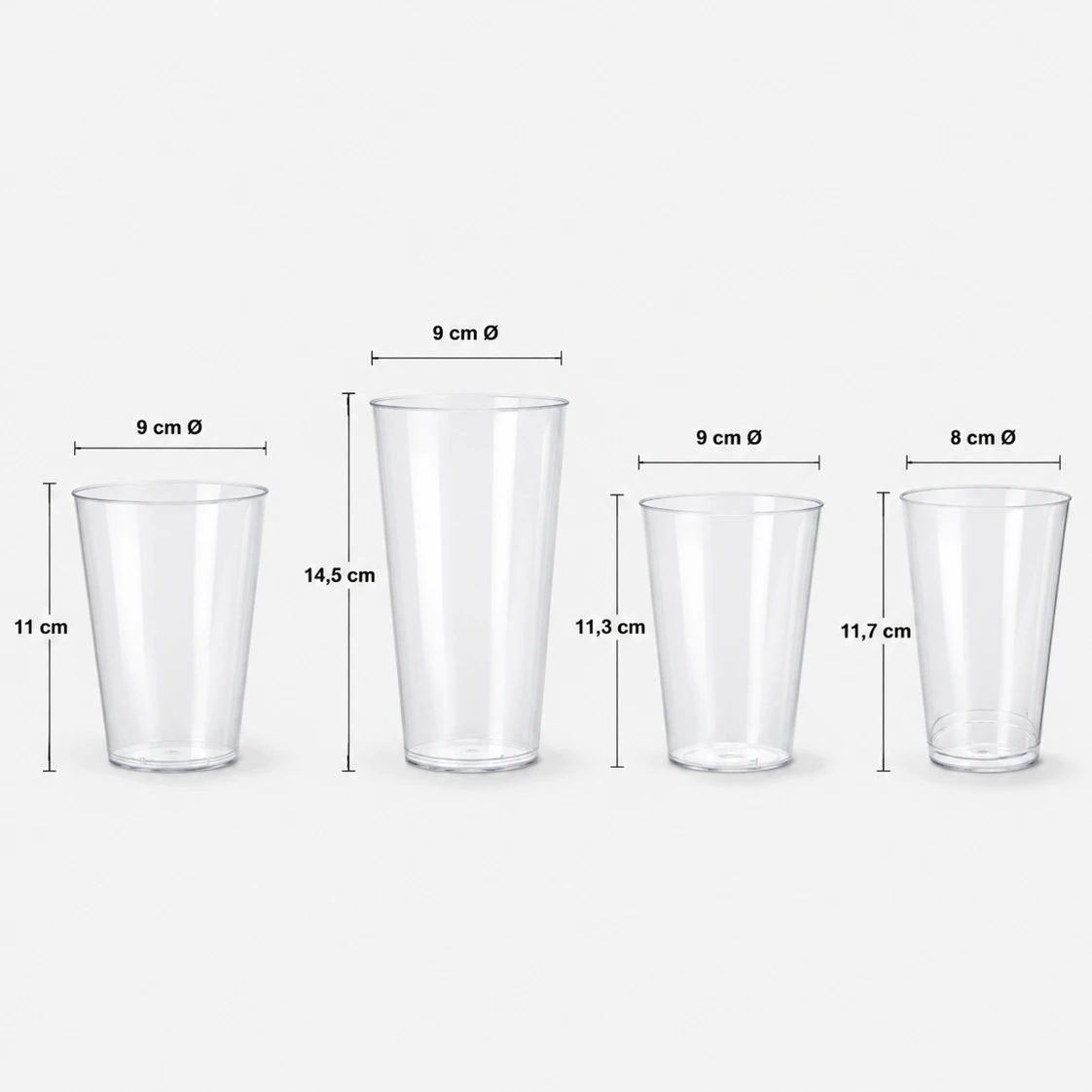 Vaso PP Premium 450 ml Bolsa 10 ud — vista 2