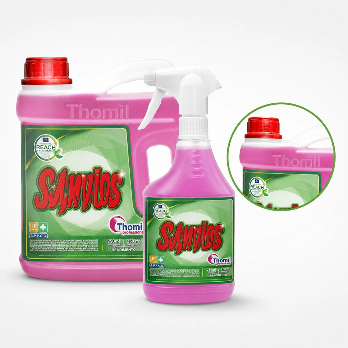 Sanyos Desincrustante Abrillantador Especial Baños 750ml Pistola — vista 3