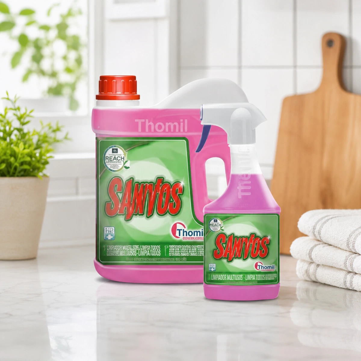 Sanyos Desincrustante Abrillantador Especial Baños 750ml Pistola — vista 4