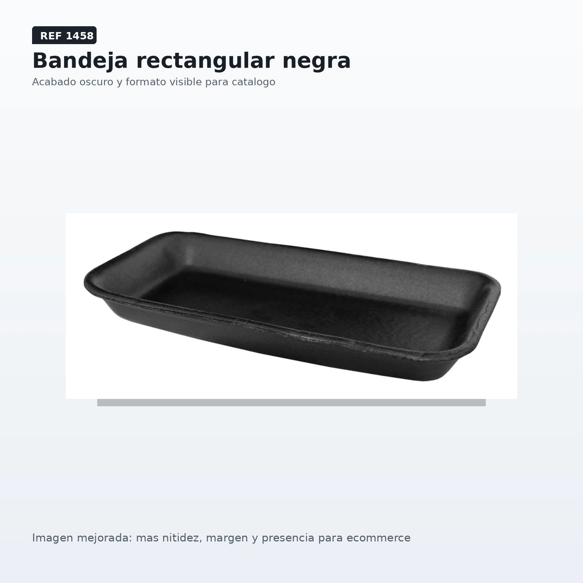 Bandeja Ps100 Corcho Negra Box Paq168ud — vista 2