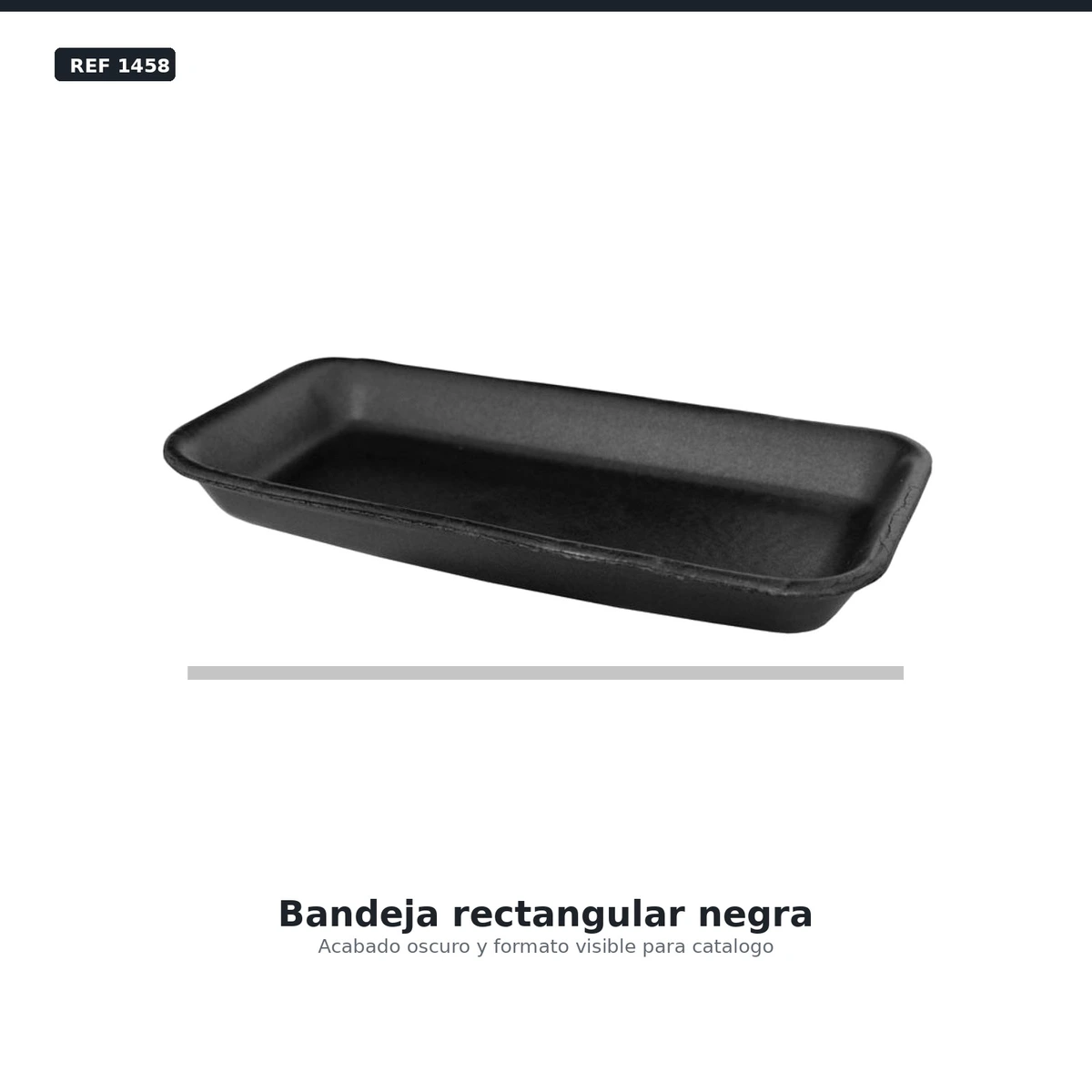 Bandeja Ps100 Corcho Negra Box Paq168ud