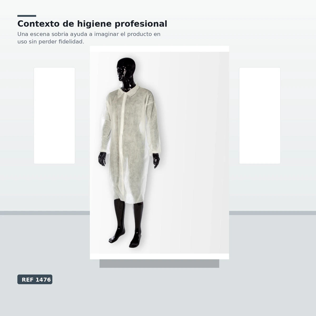 Bata Desechable Polipropileno Blanca B/100 ud — vista 4