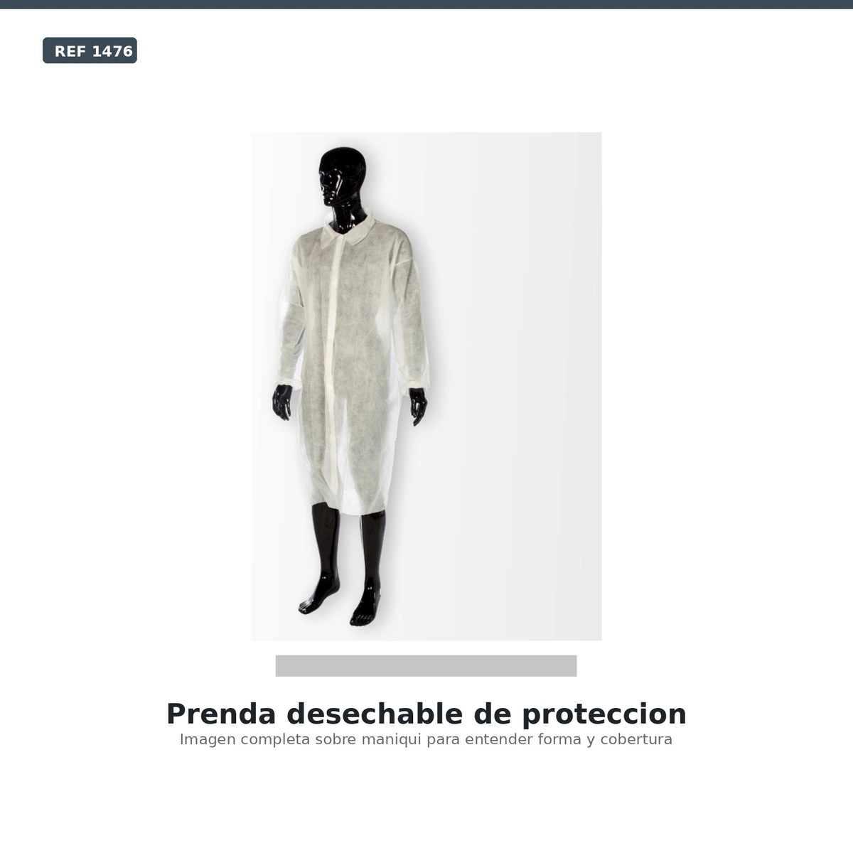 Bata Desechable Polipropileno Blanca B/100 ud