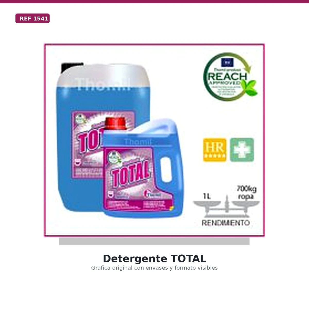 Thomilmatic Total 4l. Detergente Enzimatico para Todo Tipo Textil
