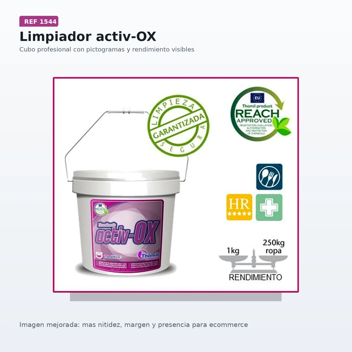 Thomilmatic Activ -ox Oxigeno Activo en Polvo Ropa Color y Blanca 10kg — vista 2