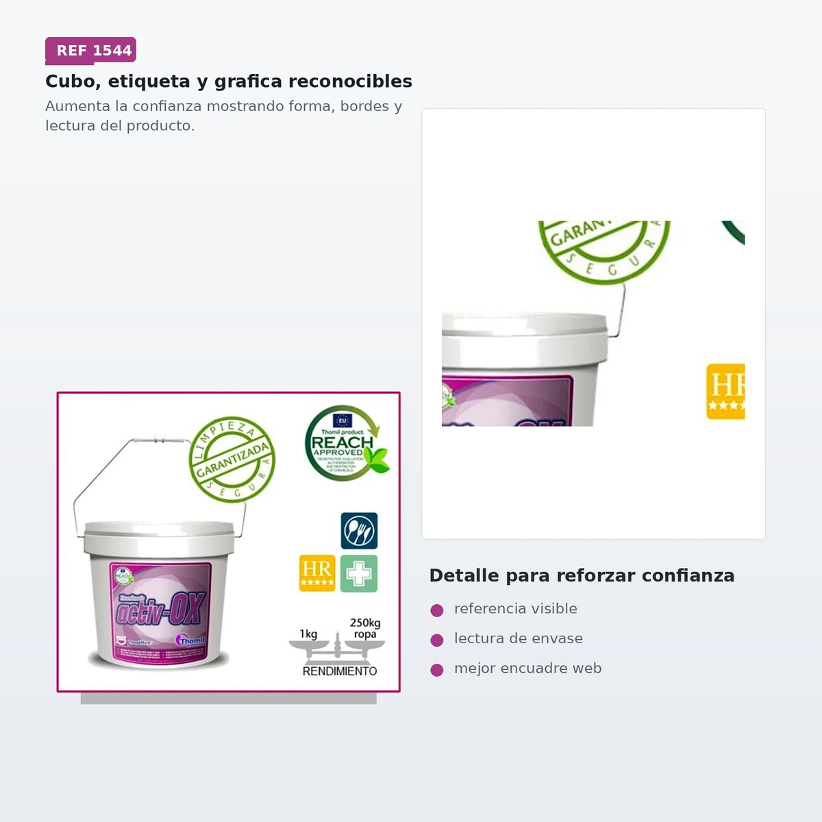 Thomilmatic Activ -ox Oxigeno Activo en Polvo Ropa Color y Blanca 10kg — vista 3