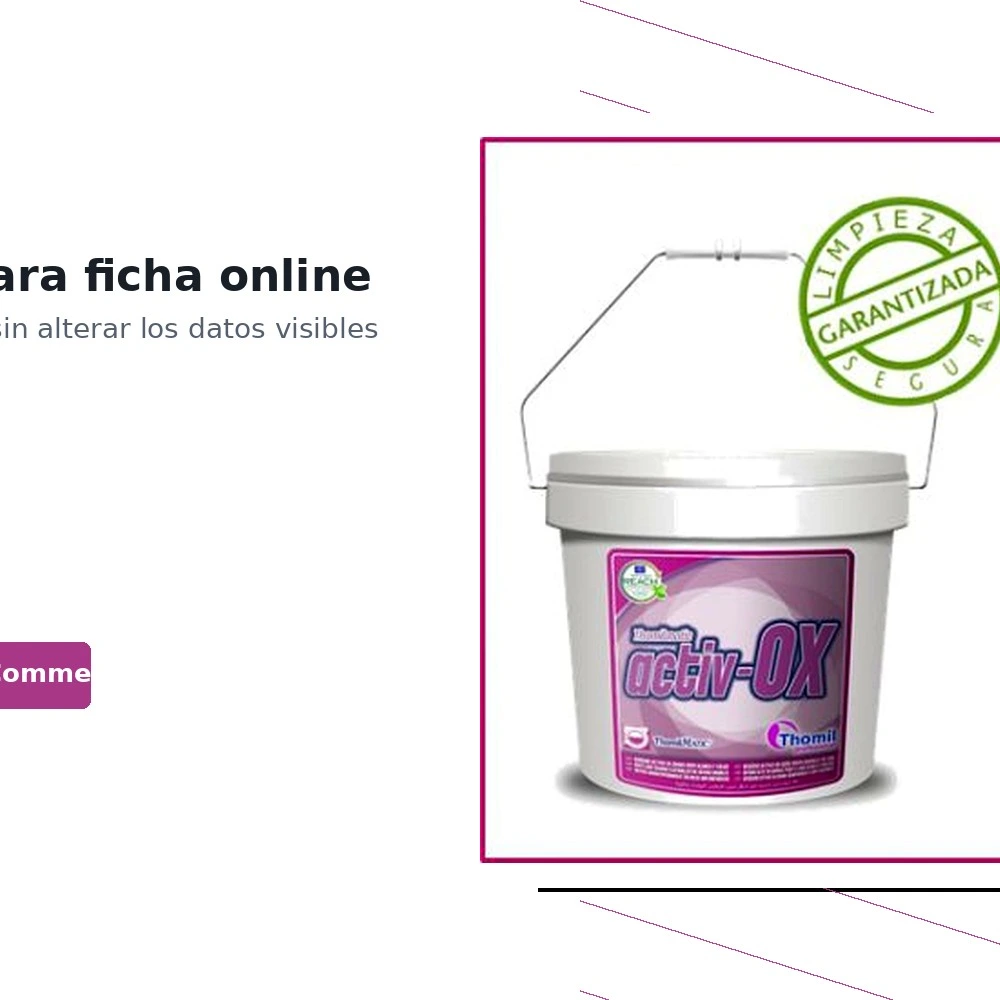 Thomilmatic Activ -ox Oxigeno Activo en Polvo Ropa Color y Blanca 10kg — vista 5