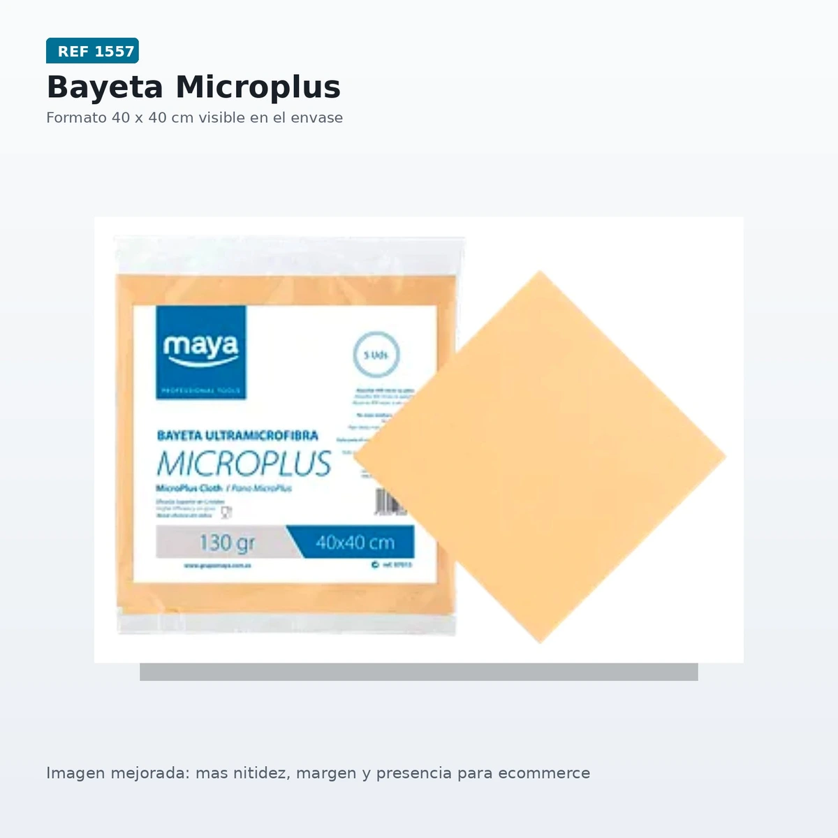 Bayeta Pro Multiusos Bayeco Microfibra Azul en Rollo B/12 ud — vista 2