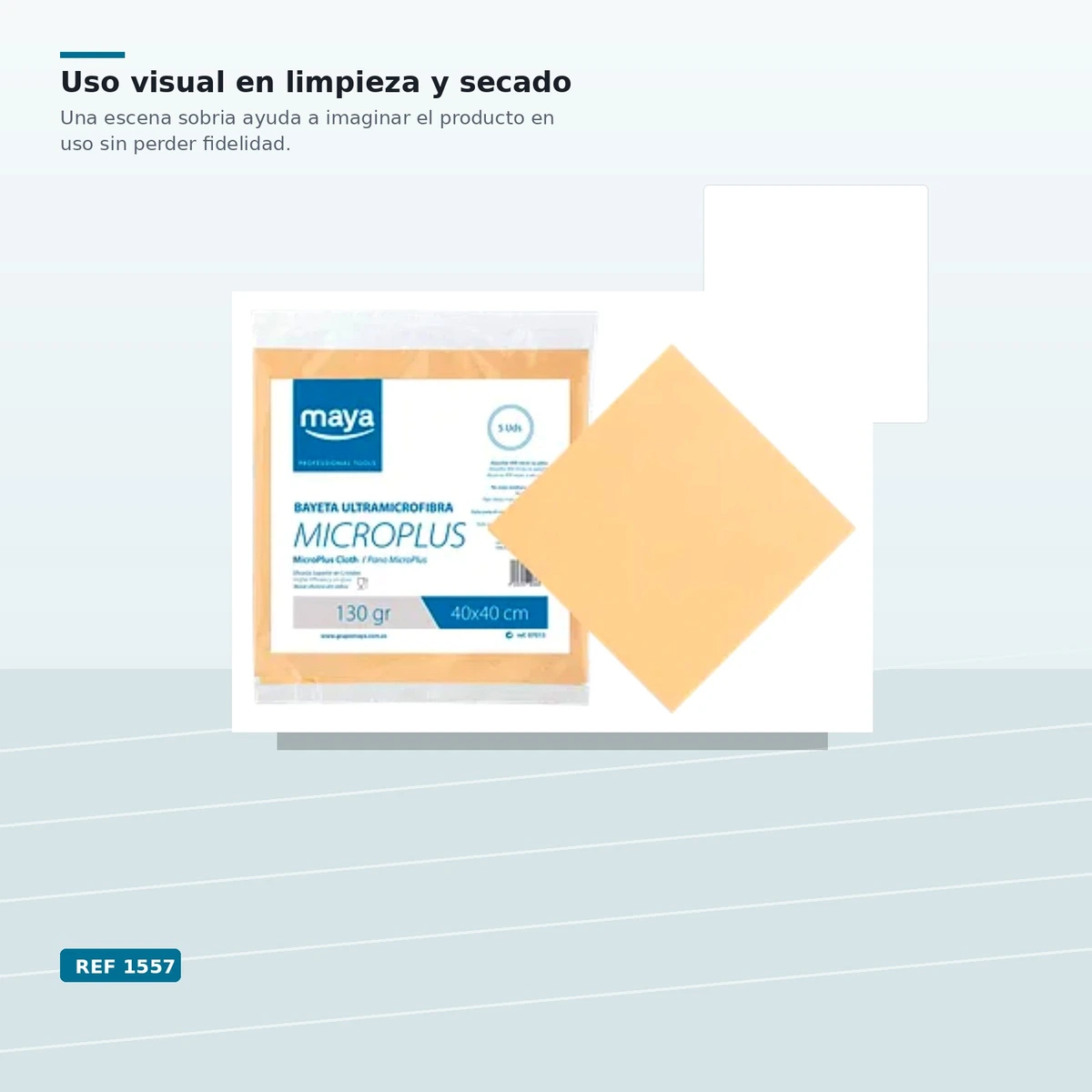 Bayeta Pro Multiusos Bayeco Microfibra Azul en Rollo B/12 ud — vista 4