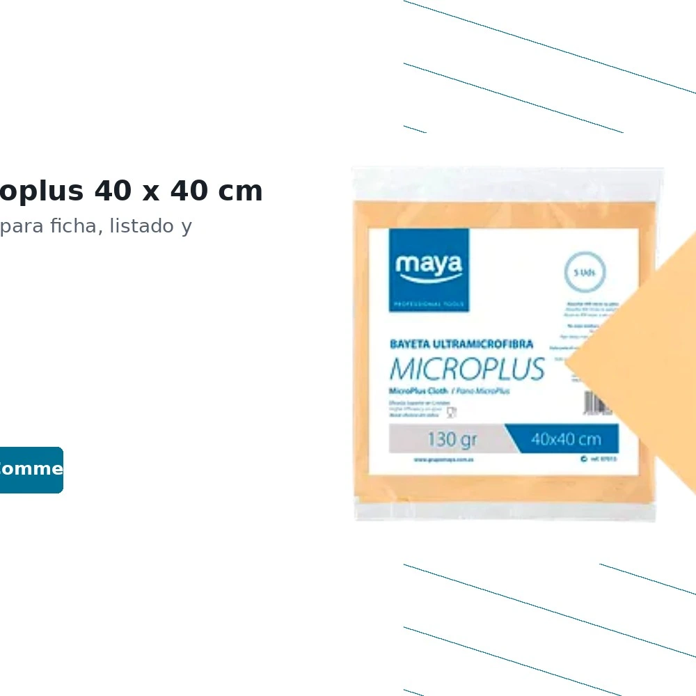 Bayeta Pro Multiusos Bayeco Microfibra Azul en Rollo B/12 ud — vista 5