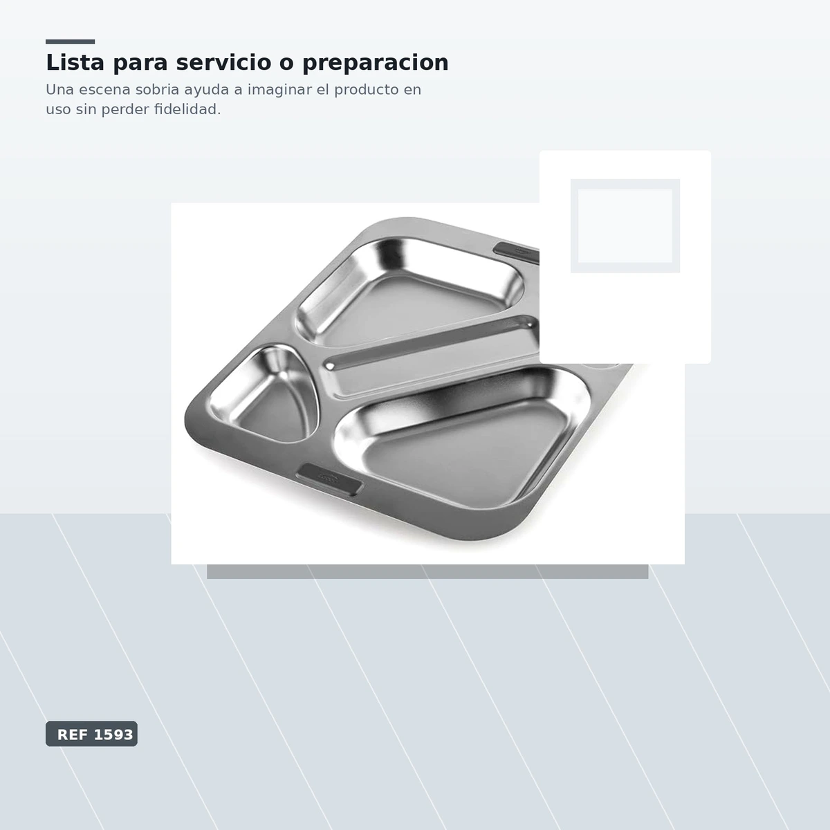 Bandeja Autoservicio 5 Cavidades Inox — vista 4
