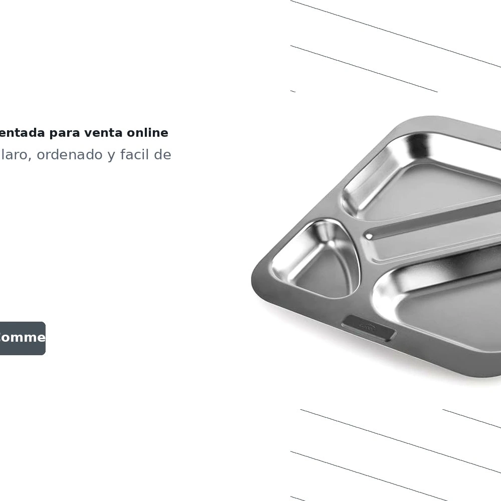 Bandeja Autoservicio 5 Cavidades Inox — vista 5