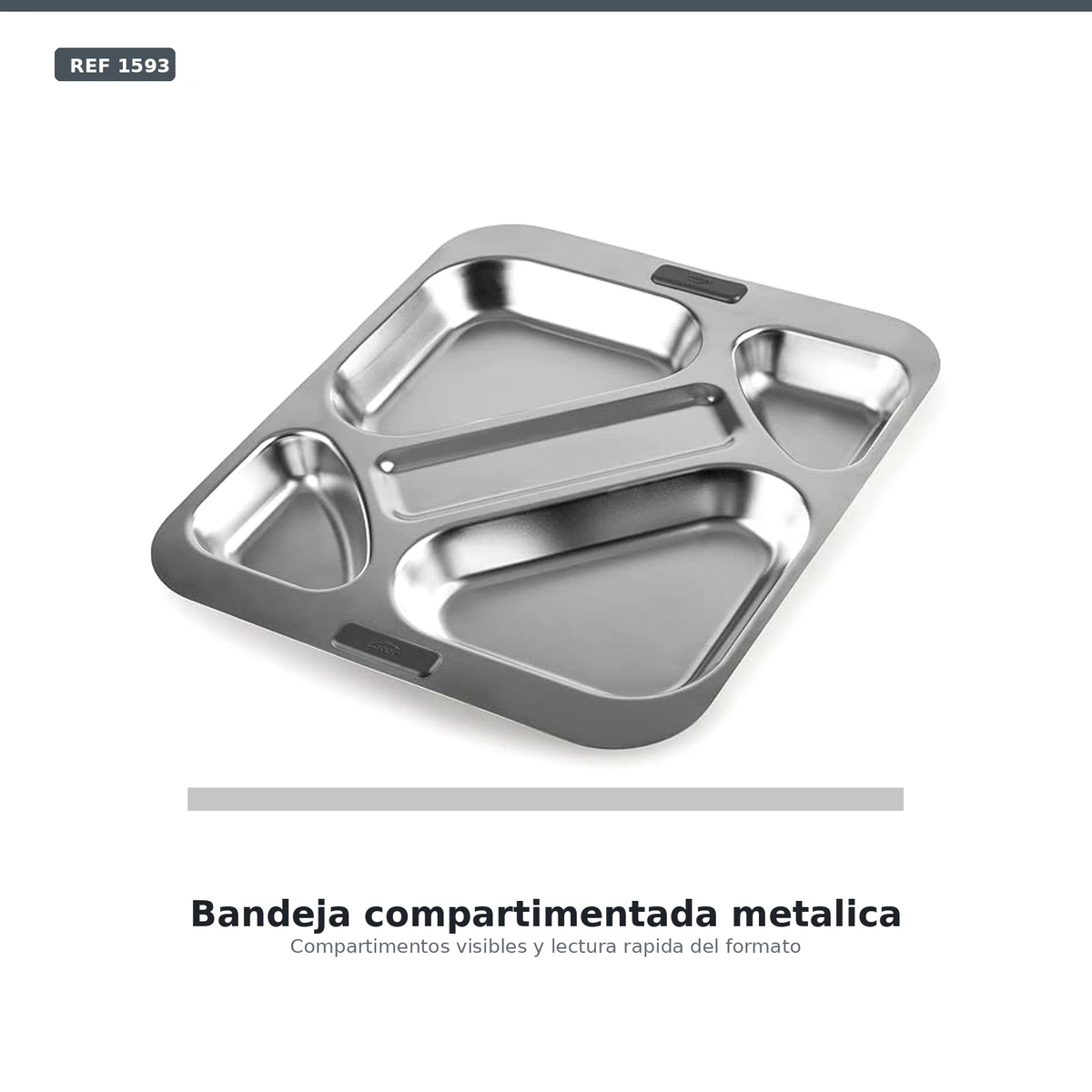 Bandeja Autoservicio 5 Cavidades Inox