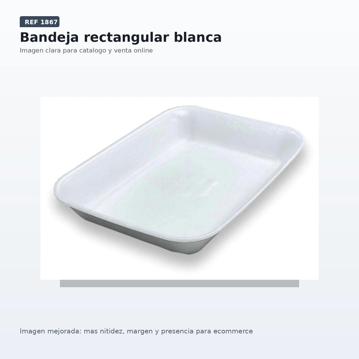 Bandeja Ps 4s Corcho Blanco B/500ud — vista 2