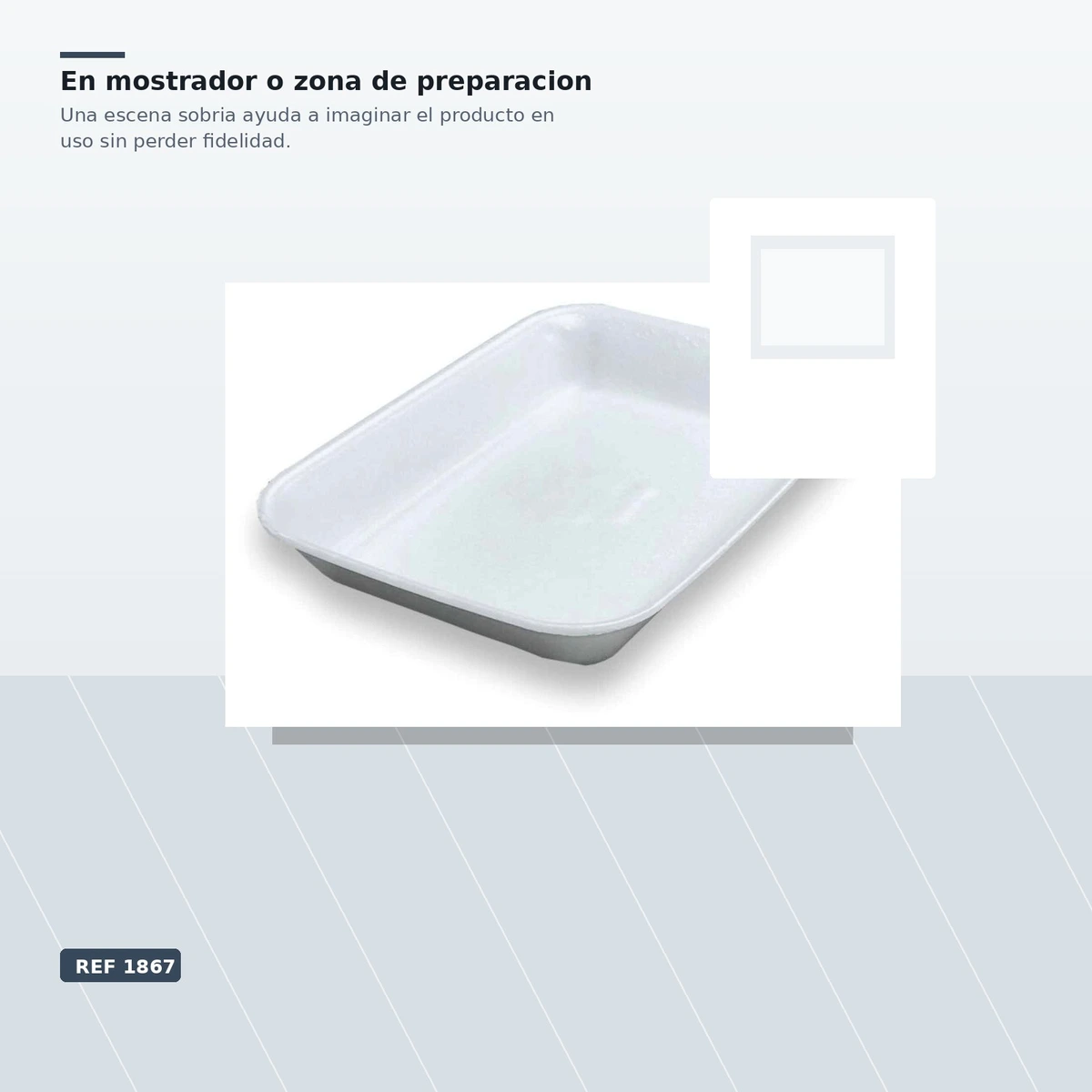 Bandeja Ps 4s Corcho Blanco B/500ud — vista 4