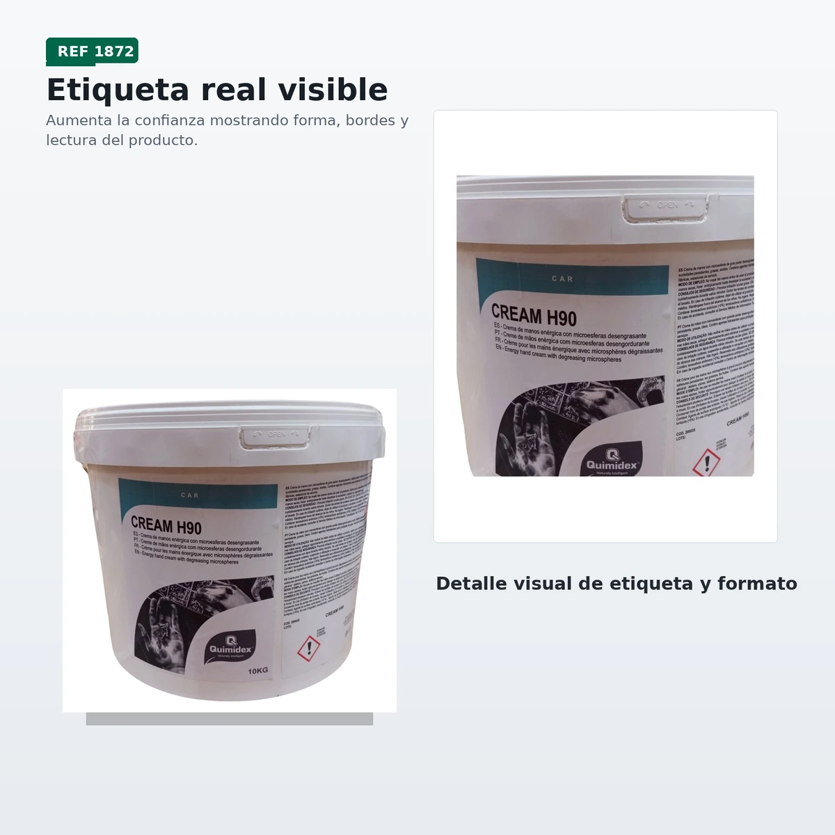 Pasta de Limpiamanos con Particulas Biodegradable Rotor 126 10 kg — vista 3