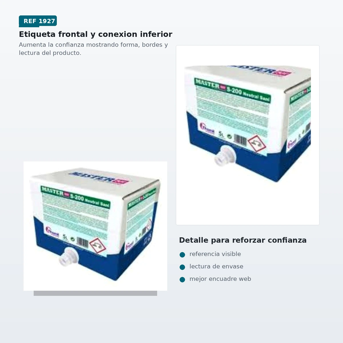 Master Box S-200 Neutral Sani Limpiador General Sanitario 5l — vista 3