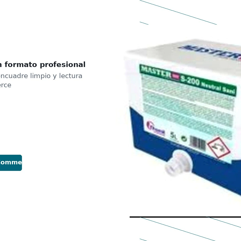 Master Box S-200 Neutral Sani Limpiador General Sanitario 5l — vista 5