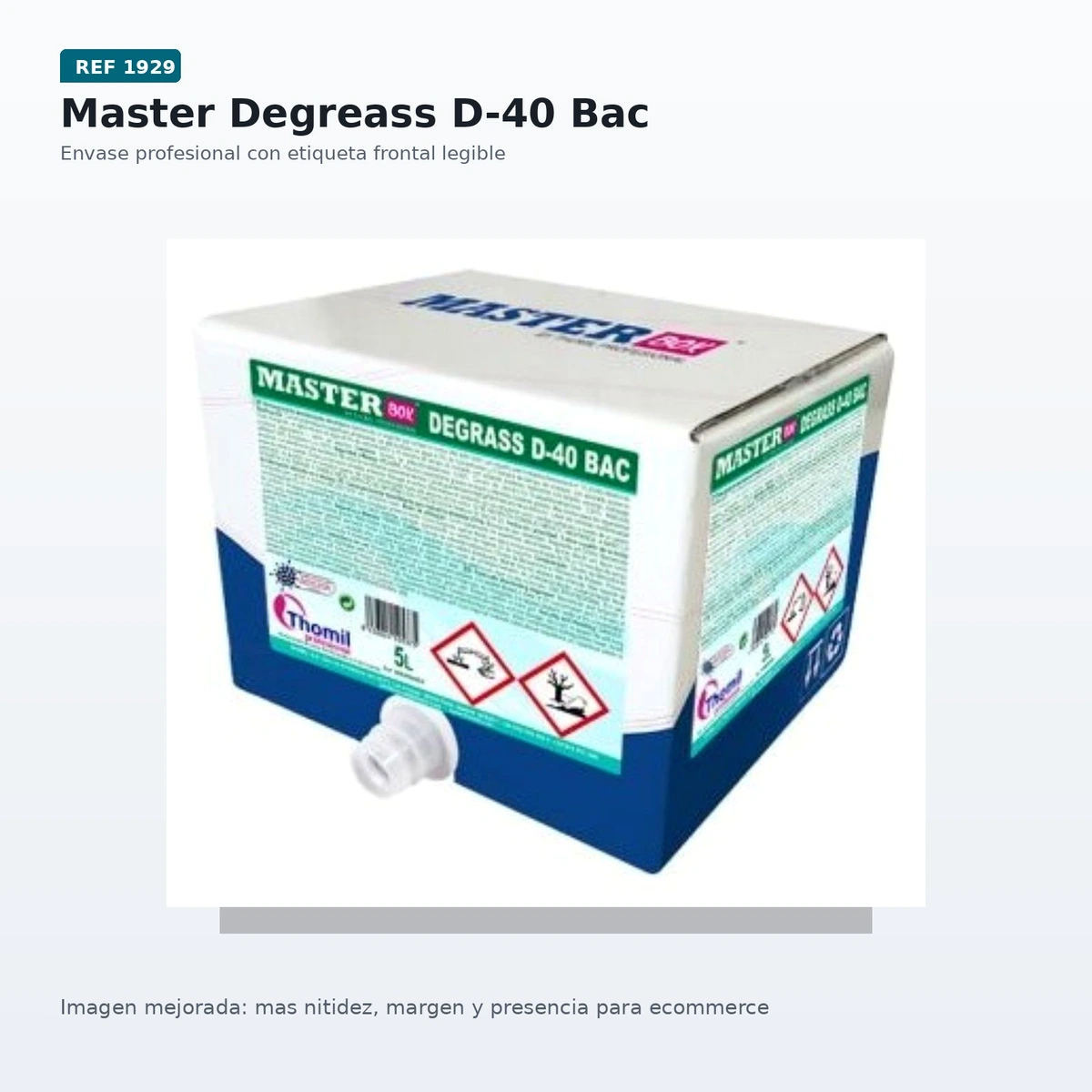 Master Box Degrass D-40 Desengrasante Bactericida 5l — vista 2