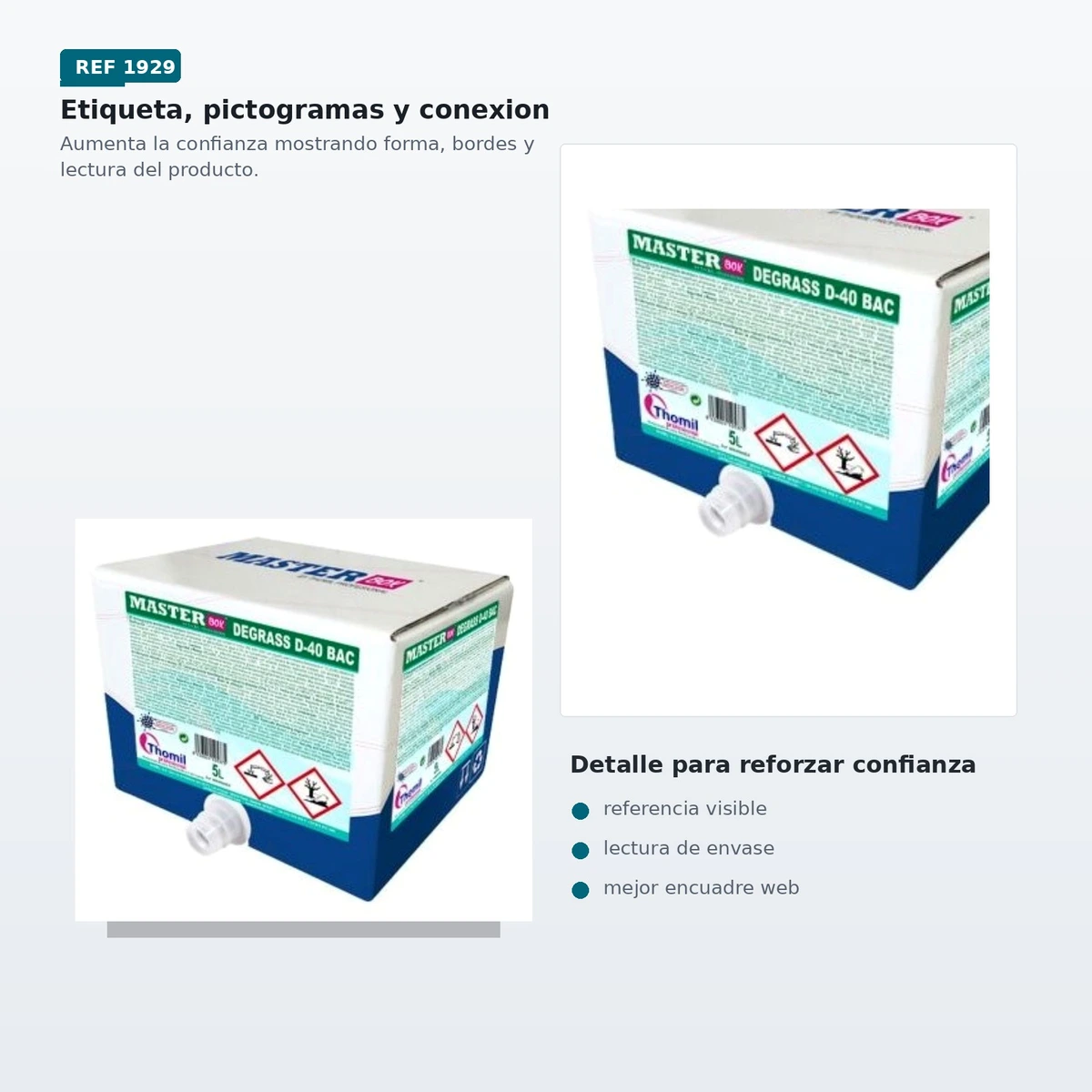 Master Box Degrass D-40 Desengrasante Bactericida 5l — vista 3