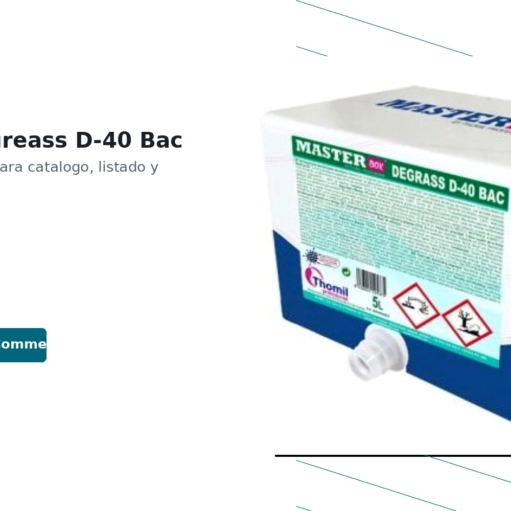 Master Box Degrass D-40 Desengrasante Bactericida 5l — vista 5