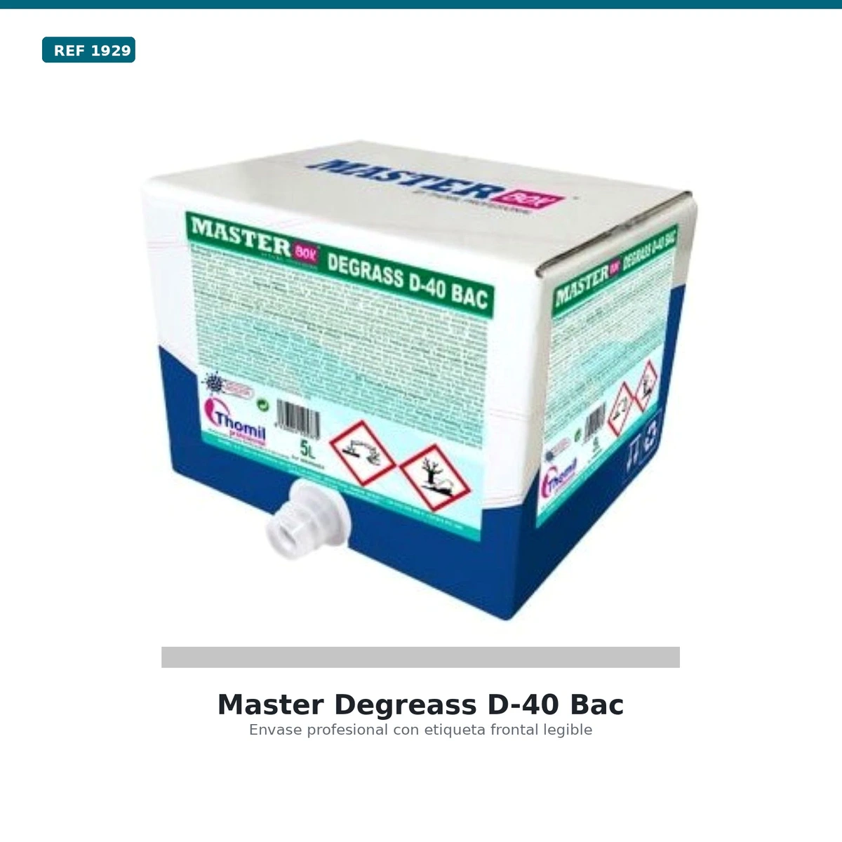 Master Box Degrass D-40 Desengrasante Bactericida 5l