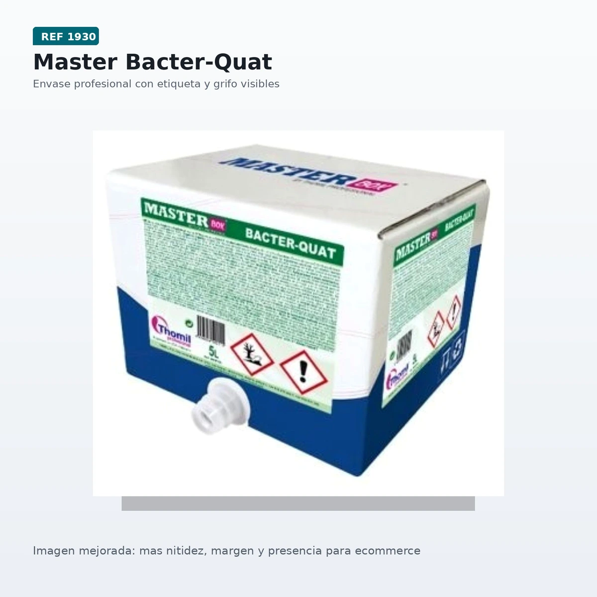 Master Box S-700 Bacter Quat Desinfectante Bactericida 5l — vista 2