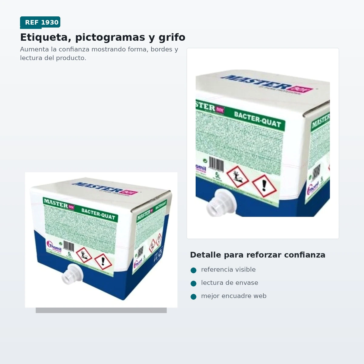 Master Box S-700 Bacter Quat Desinfectante Bactericida 5l — vista 3