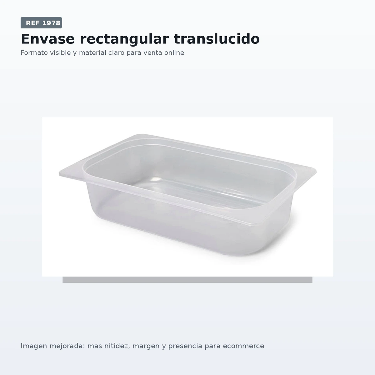Bandeja 1/2 Gastronor H60 Trasparente — vista 2
