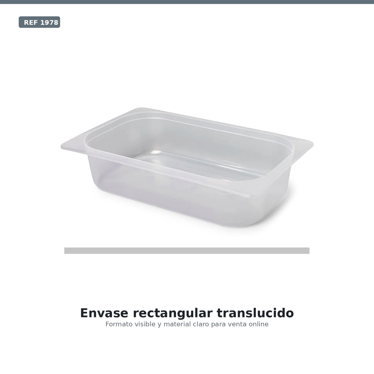 Bandeja 1/2 Gastronor H60 Trasparente