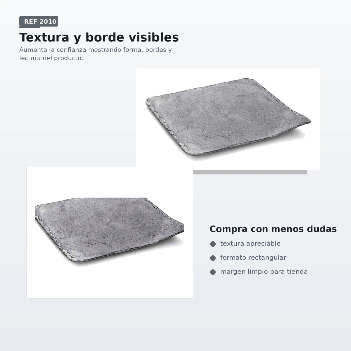 Bandeja Efecto Pizzarra Ps Negro 24x240 Paq 10ud — vista 3