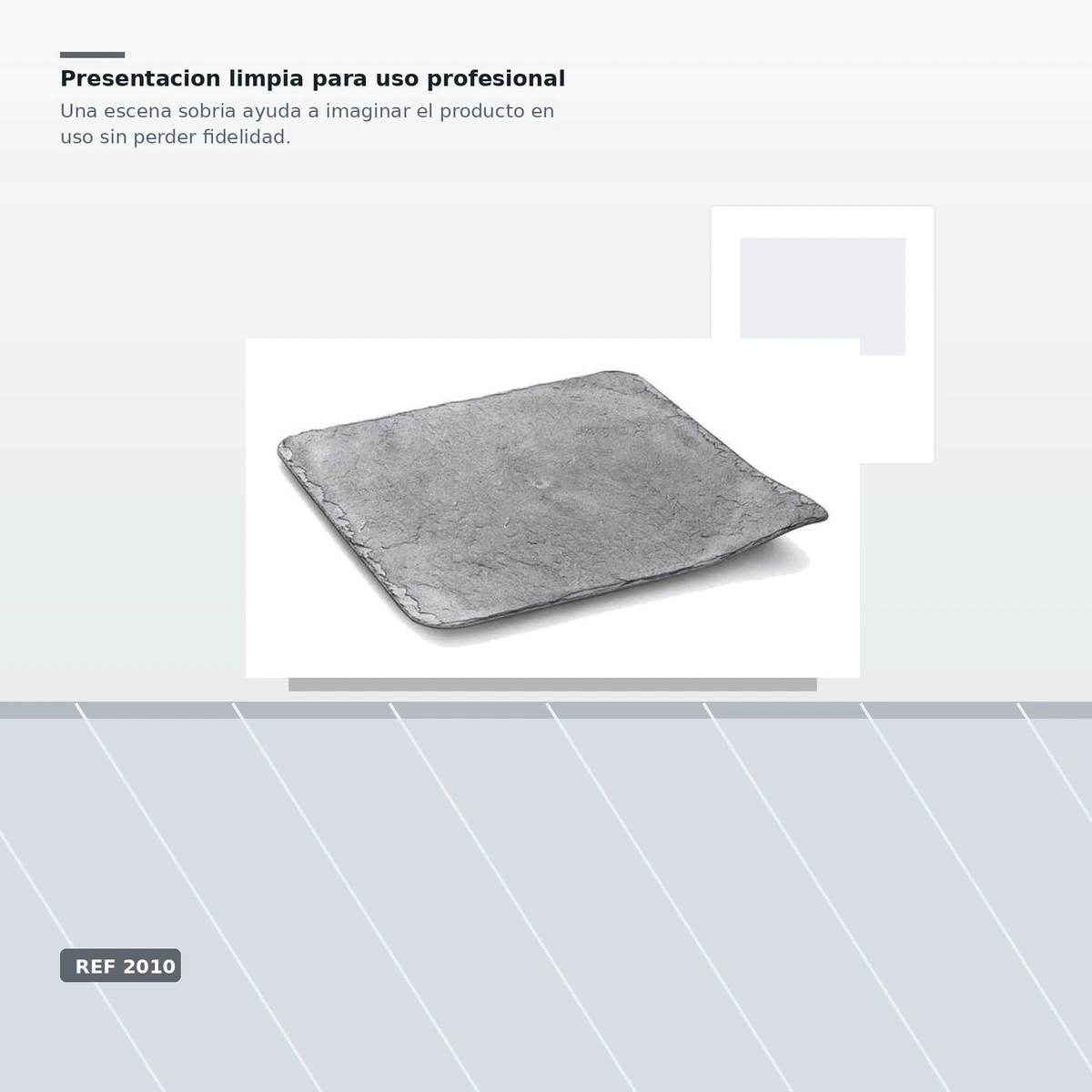 Bandeja Efecto Pizzarra Ps Negro 24x240 Paq 10ud — vista 4